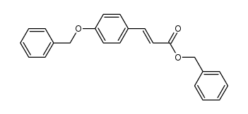 benzyl (E)-3-(4-benzyloxyphenyl)prop-2-enoate Structure