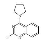 2-氯-4-(吡咯烷-1-基)喹唑啉结构式