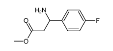 3-amino-3-(4-fluorophenyl)propionic acid methyl ester结构式