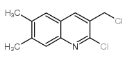 2-氯-3-氯甲基-6,7-二甲基喹啉结构式