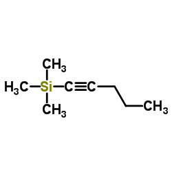 Trimethyl(1-pentyn-1-yl)silane Structure