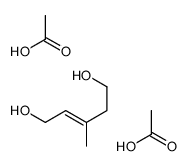 acetic acid,3-methylpent-2-ene-1,5-diol Structure