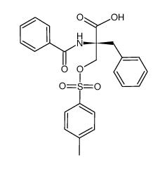 (S)-2-benzoylamino-2-benzyl-3-tosylpropanoic acid Structure