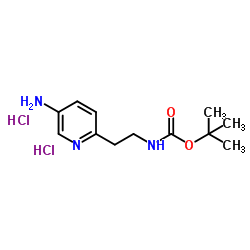 2-[2-(Boc-氨基)乙基]-5-氨基吡啶二盐酸盐结构式