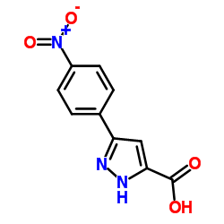 5-(4-Nitrophenyl)-1H-pyrazole-3-carboxylic acid Structure