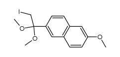 1,1-Dimethoxy-2-iodo-1-(6-methoxynaphth-2-yl)ethane Structure
