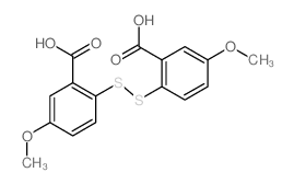 2,2-Dithiobis(5-methoxybenzoic acid) Structure