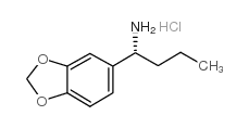 (R)-[3,4-(亚甲基二氧基)苯基]-1-丁胺盐酸盐结构式