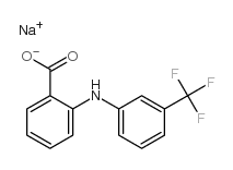 sodium 2-[[3-(trifluoromethyl)phenyl]amino]benzoate结构式
