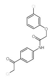N-[4-(2-chloroacetyl)phenyl]-2-(3-chlorophenoxy)acetamide Structure