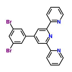 4′-(3,5-dibromophenyl)-2,2′:6′,2″-terpyridine Structure