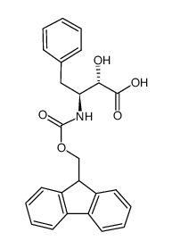 Fmoc-(2S,3S)-3-氨基-2-羟基-4-苯基丁酸结构式