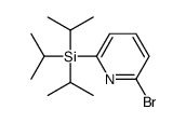 (6-bromopyridin-2-yl)-tri(propan-2-yl)silane Structure