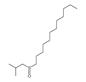 1-(2-methylpropylsulfinyl)dodecane结构式