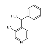 3-bromo-α-phenyl-4-pyridinemethanol结构式