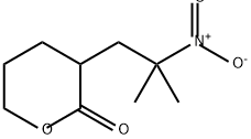3-(2-甲基-2-硝基丙基)四氢 -2H-吡喃-2-酮结构式