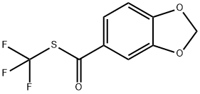 1,3-苯并恶烷-5-甲酸三氟甲硫基酯结构式
