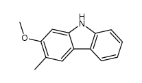 2-methoxy-3-methyl-9H-carbazole结构式