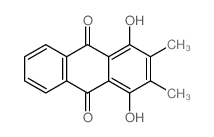 9,10-Anthracenedione,1,4-dihydroxy-2,3-dimethyl- structure
