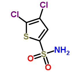 2,3-二氯噻吩-5-磺酰胺结构式