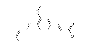 (E)-methyl O-prenylferulate Structure
