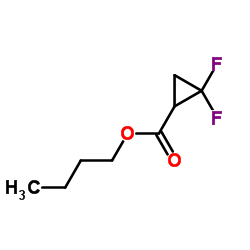 butyl 2,2-difluorocyclopropanecarboxylate structure
