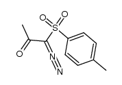 1-(p-methylphenylsulfonyl)-1-diazopropan-2-one结构式