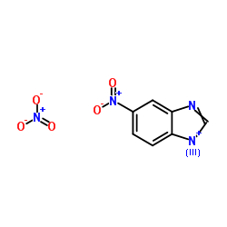 5-Nitro-1H-3,1-benzimidazol-1-ium nitrate Structure