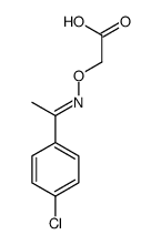 2-({[1-(4-chlorophenyl)ethylidene]amino}oxy)acetic acid Structure