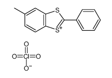 5-methyl-2-phenyl-1,3-benzodithiol-1-ium,perchlorate Structure