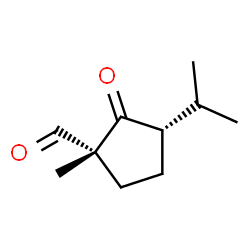 Cyclopentanecarboxaldehyde, 1-methyl-3-(1-methylethyl)-2-oxo-, (1R,3S)-rel- (9CI) picture