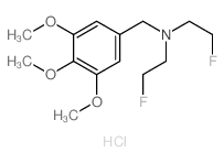 Benzenemethanamine,N,N-bis(2-fluoroethyl)-3,4,5-trimethoxy-, hydrochloride (1:1) Structure