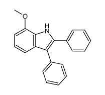 2,3-diphenyl-7-methoxyindole Structure