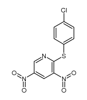 3,5-Dinitro-2-pyridyl-p-chlorphenylsulfid结构式