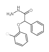Benzeneacetic acid, a-(2-chlorophenoxy)-, hydrazide结构式