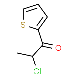 1-Propanone, 2-chloro-1-(2-thienyl)- (9CI)结构式