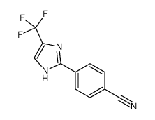 4-[5-(三氟甲基)-1H-咪唑-2-基]苯甲腈结构式