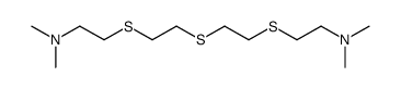 2-[2-[2-[2-(dimethylamino)ethylsulfanyl]ethylsulfanyl]ethylsulfanyl]-N,N-dimethylethanamine结构式