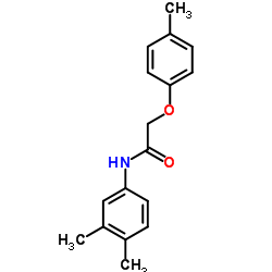 N-(3,4-Dimethylphenyl)-2-(4-methylphenoxy)acetamide结构式