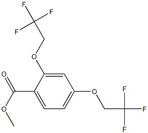 2,4-Bis-(2,2,2-trifluoro-ethoxy)-benzoic acid methyl ester Structure