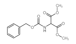Propanedioic acid,2-[[(phenylmethoxy)carbonyl]amino]-, 1,3-dimethyl ester结构式