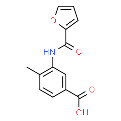 3-[(呋喃-2-羰基)-氨基]-4-甲基-苯甲酸结构式