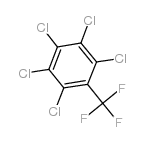 2,3,4,5,6-pentachloro(trifluoromethyl) benzene Structure
