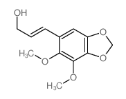 3-(6,7-dimethoxybenzo[1,3]dioxol-5-yl)prop-2-en-1-ol结构式
