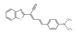 2-(1,3-benzothiazol-2-yl)-5-[4-(dimethylamino)phenyl]penta-2,4-dienenitrile Structure