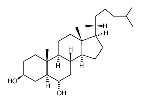 6α-羟基-5α-胆甾烷结构式