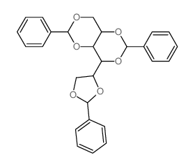 D-Glucitol,1,3:2,4:5,6-tris-O-(phenylmethylene)- Structure