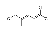 (E)-1,1,5-trichloro-4-methyl-1,3-pentadiene结构式