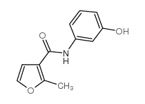 N-(3-hydroxyphenyl)-2-methylfuran-3-carboxamide结构式
