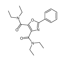 4-N,4-N,5-N,5-N-tetraethyl-2-phenyl-1,3-oxazole-4,5-dicarboxamide结构式